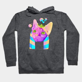 Psychedelic Cat Hoodie